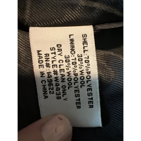 Walter Baker Cosmo Tweed Skirt 6 Black/ White Houndstooth Gold Buttons NWT - Picture 9 of 9